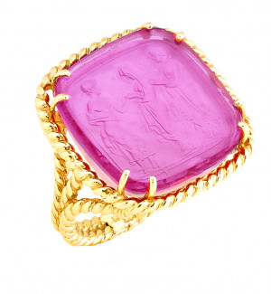 Venetian glass rings top