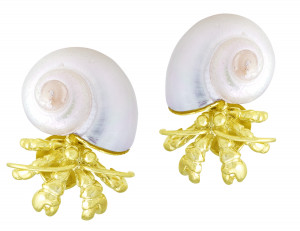 Hermet Crab Earring with Sea Shell