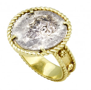 Ancient Roman Septimius Severus Coin Ring