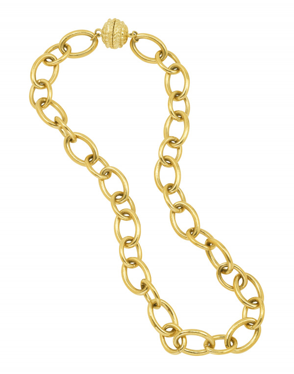 Smooth Link Chain with Magnetic Clasp - Magnets - Jewelry