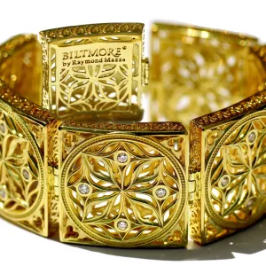 14kt Gold Salon Bracelet with 1.12ct diamonds