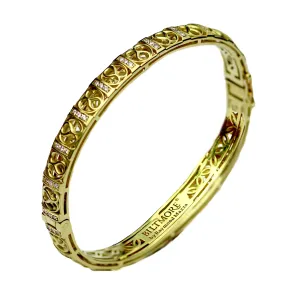 14kt Loggia Bangle Bracelet with .66pts diamonds