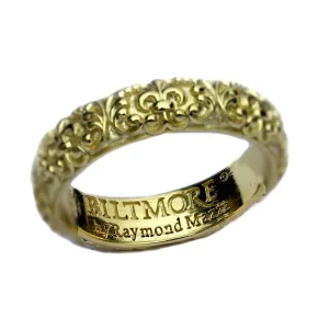 Myriad stacking with full Fleur di lis motif