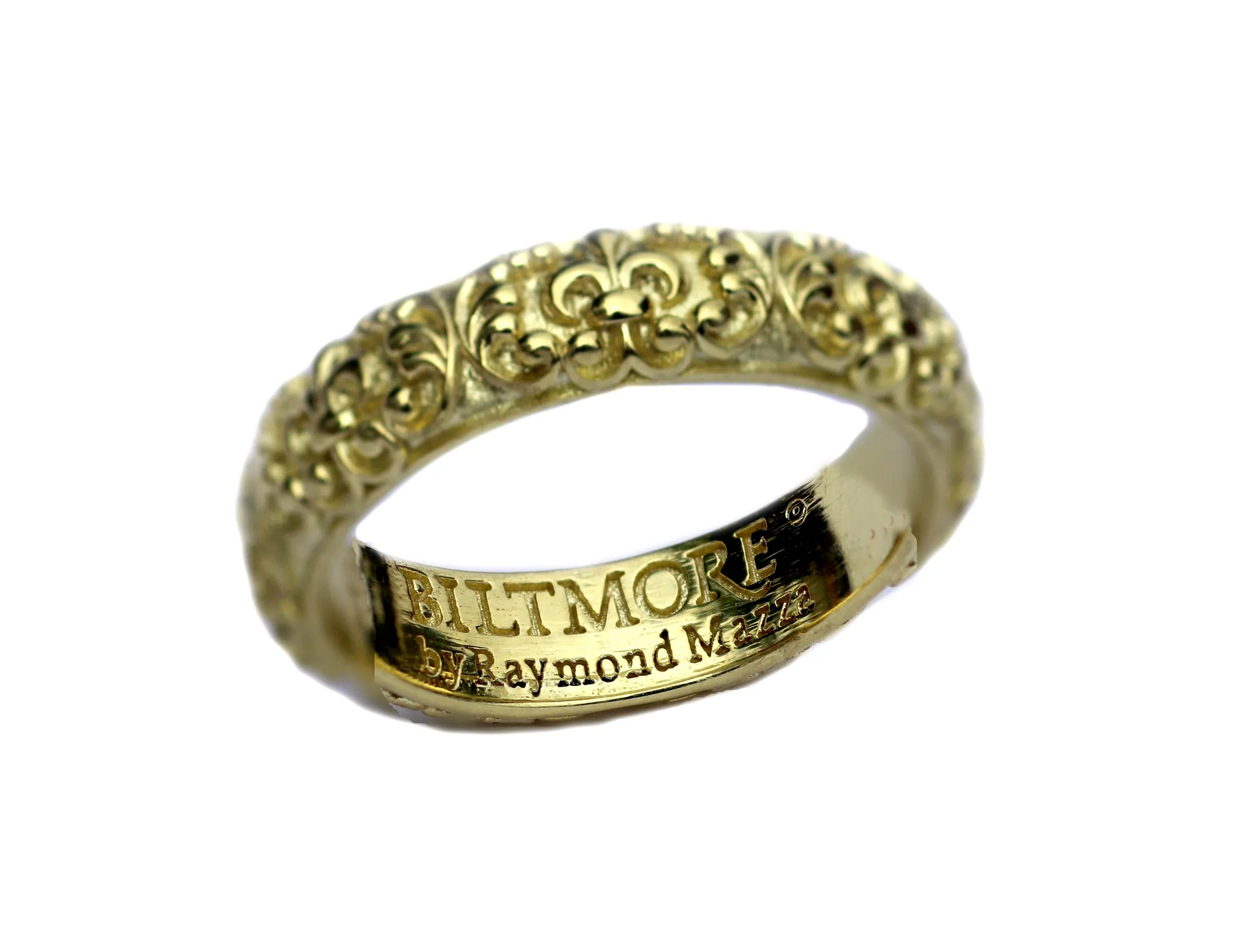 Myriad stacking with full Fleur di lis motif