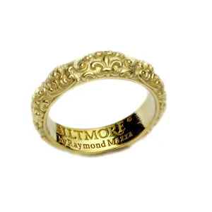Myriad stacking Band modified Fleur di lis pattern