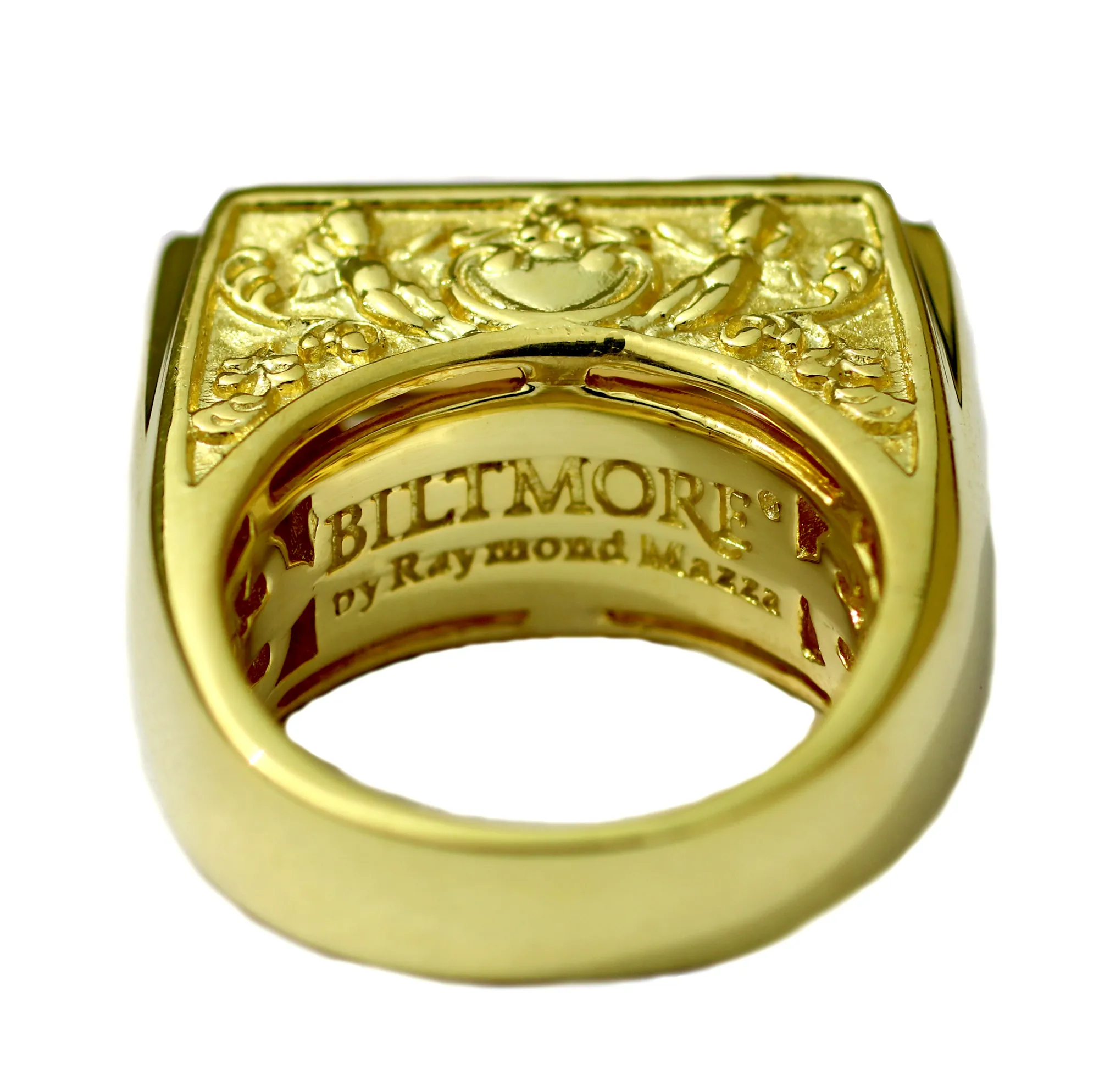 Gold Legacy ring with Fancy Cut Faceted Citrine - Image 2