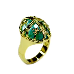 14kt Chateau Collection Fleur di lis Ring