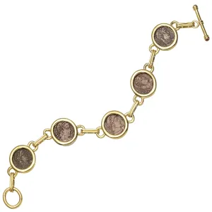 Genuine Ancient Roman Constantine Coin Bracelet