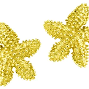 Textured Starfish Earring