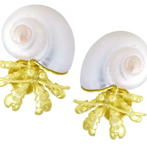 Hermet Crab Earring with Sea Shell