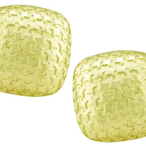 Cushion Shaped Houndstooth Earring