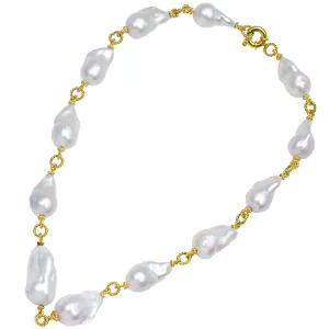 Baroque Pearl Necklace with Twisted Rope
