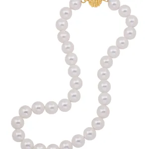 White Shell Pearl Necklace with Magnetic Clasp