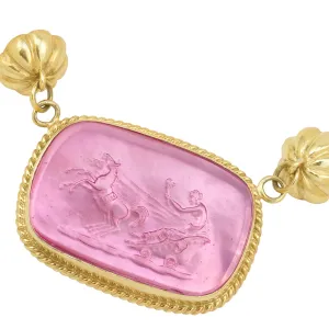 Pink Venetian Glass Chariot Magnetic Enhancer