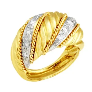 Swirl Ring with .44pts Diamonds