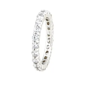 White Gold Round 2.8mm wide 1.61ct Diamond Eternity Band