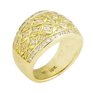 Gold Ring with .68pts Diamonds