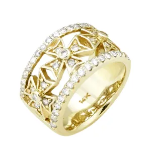Maltese Cross Ring with .75pts Diamonds